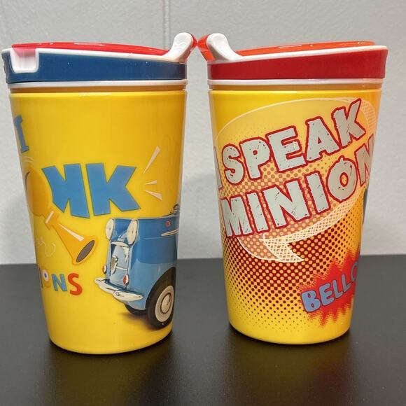 Despicable Me Minions Zak Snackeez With Lid No Straw 8 Oz (lot of 2) - Picture 2 of 9